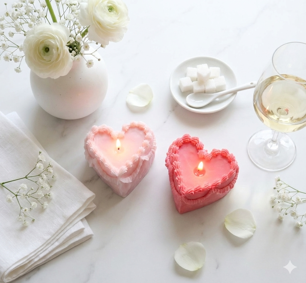 Interlude Candles – wholesale Novelty candle – Heart Cake Candle2