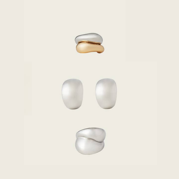 Conjunto de Amante de Joalharia Volumosa em Prata por atacado de Aiori