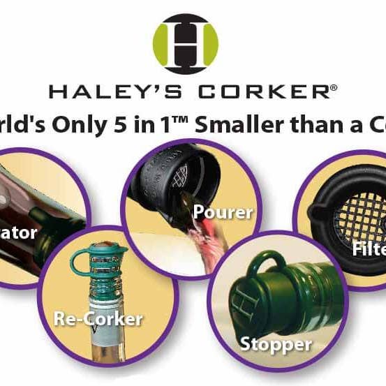 Haley's Corker - Wholesale Wine tool set - Celebrate Mardi Gras Everyday - Combo-Carded Clamshell1