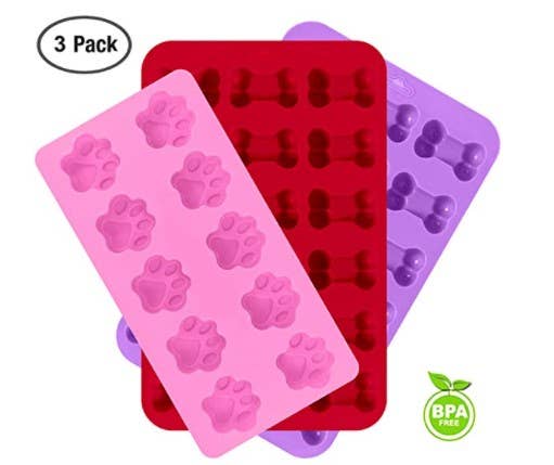 Healthy Hound - Wholesale Chocolate/Candy Mold - Dog Paw and Bone Silicone Ice Mold Trays, Reusable Cold/Hot 2