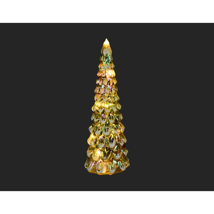 Christmas Tradition - Wholesale Artificial Christmas Tree - 11.5" Green Glass LED Christmas Tree2