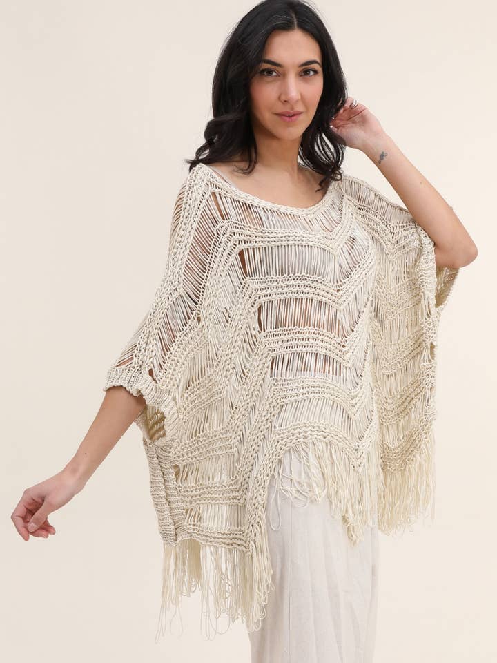 Cotton mesh strandtrui 1345 van 100% katoen voor wholesale door la maison des fibres naturelles