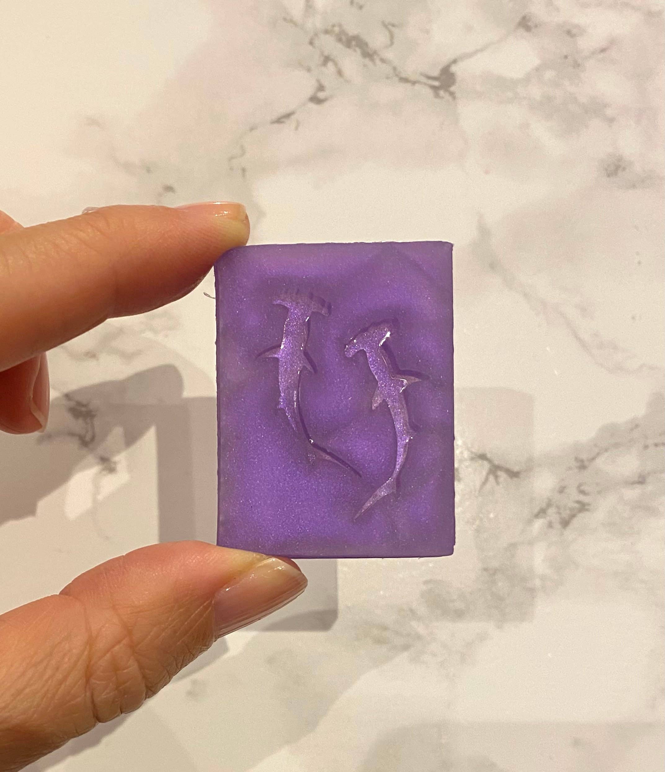 EllaRaeMouldsVinyls – wholesale Craft supplies – Hammerhead Shark, Earring Silicone Mould0