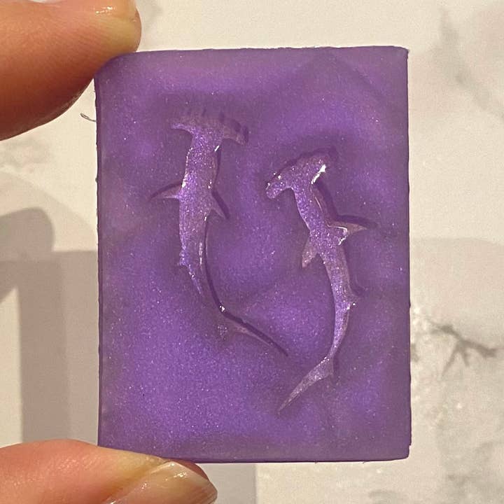 EllaRaeMouldsVinyls – wholesale Craft supplies – Hammerhead Shark, Earring Silicone Mould0