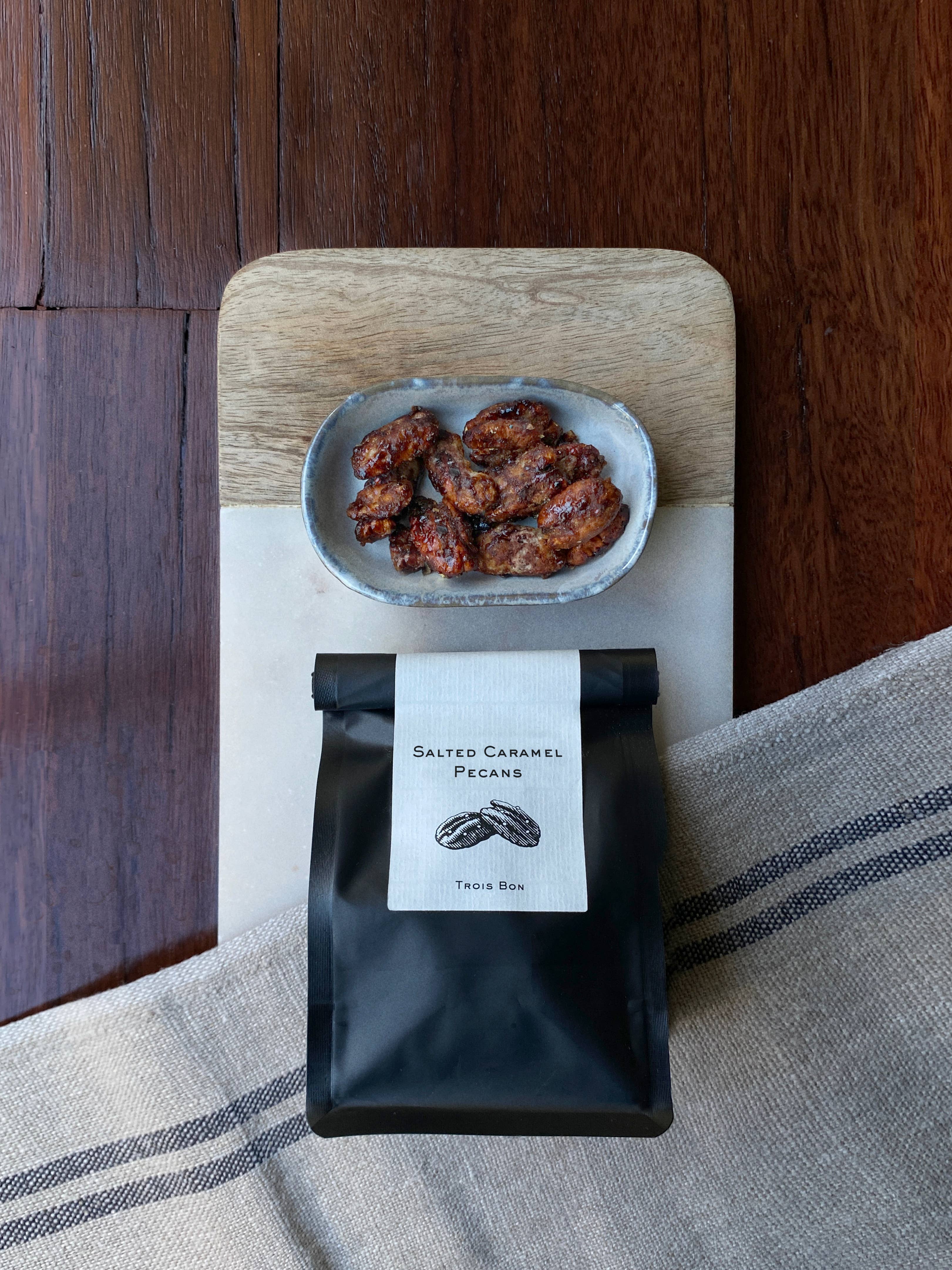 Trois Bon - Wholesale Nuts - Salted Caramel Pecans2
