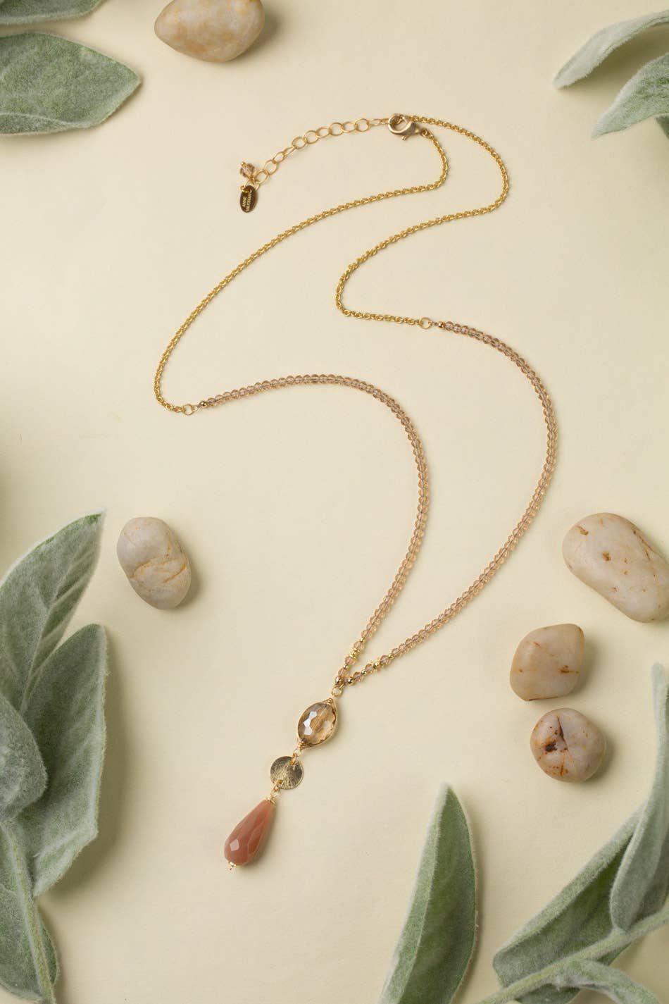 Anne Vaughan Designs Jewelry – wholesale Beaded/pearl necklace – Solace 30-32" Crystal With Moonstone Statement Necklace0