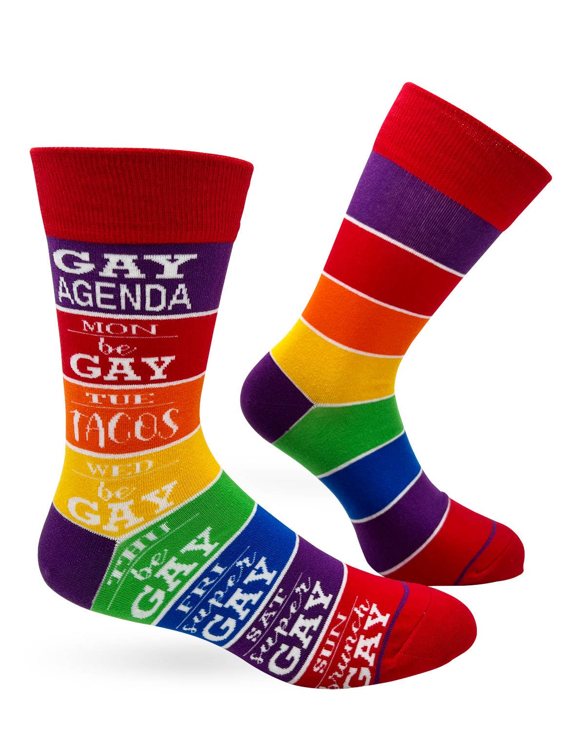 Gay Agenda Men's Novelty Crew Socks for wholesale by Fabdaz