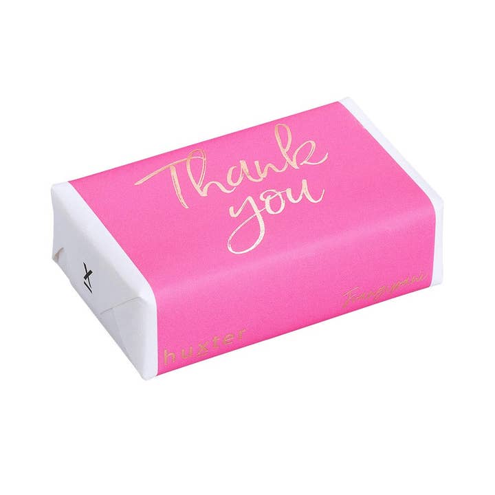 Thank you - Hot Pink - ROSE GOLD FOIL Triple-milled soap for wholesale by Huxter