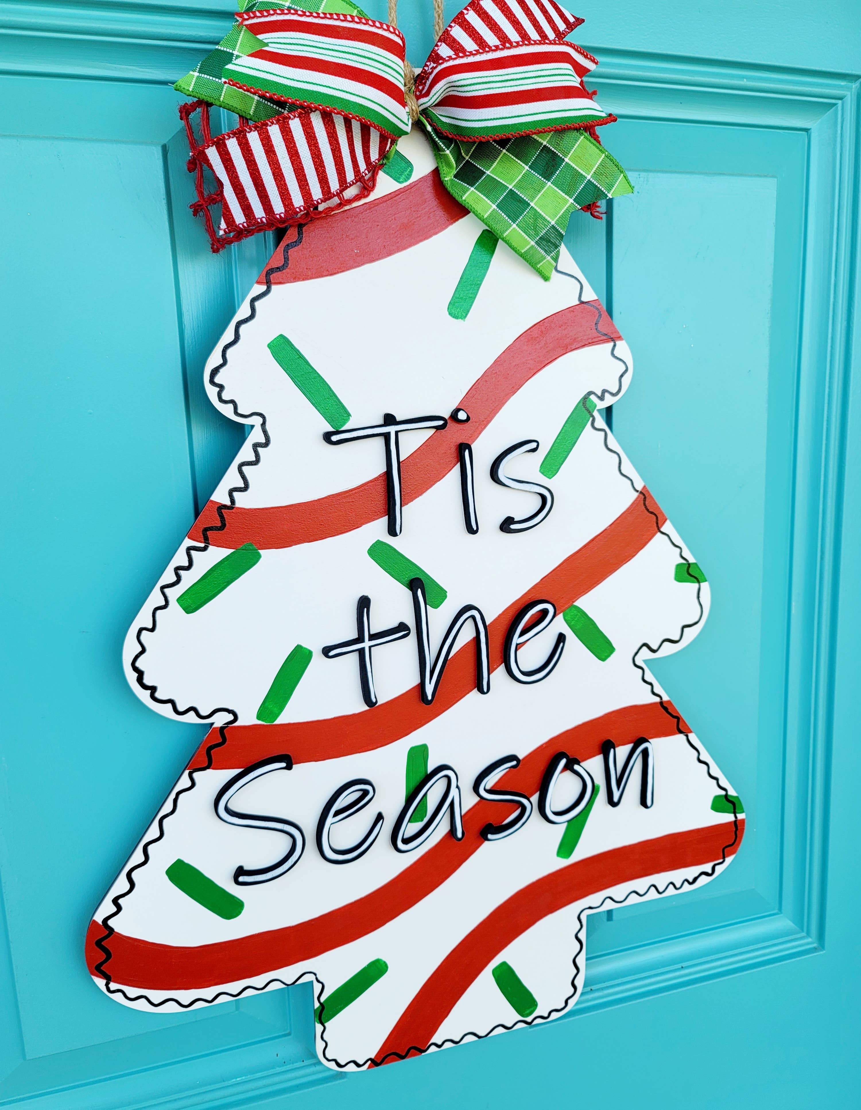 Teal Moon Creations - Wholesale DIY Craft Kit - DIY Little Debbie Christmas Tree Door Hanger2