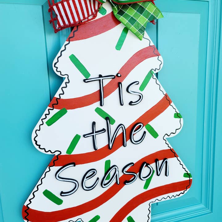 Teal Moon Creations - Wholesale DIY Craft Kit - DIY Little Debbie Christmas Tree Door Hanger2