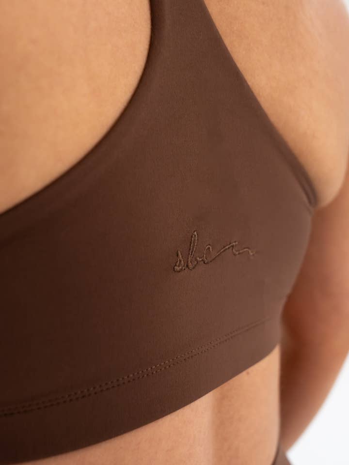 Savage Babe Collection - Vente Brassière de sport – femme - Soutien-gorge Omnia - Marron caroube4