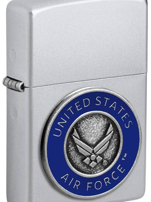 U.S. Air Force™ Satin Chrome Zippo Lighter for wholesale by Scorpio Posters