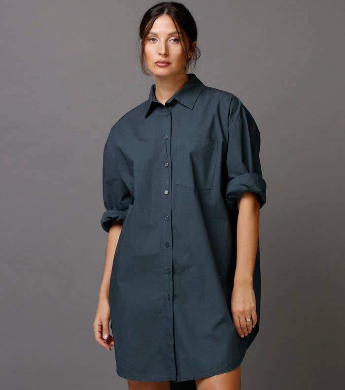 SixtyDays - Vendita all'ingrosso Camicia button down - Donna - Camicia boyfriend oversize in cotone - 40 colori34