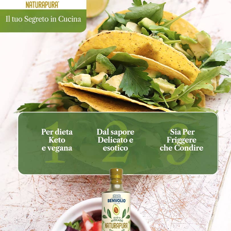 BENVOLIO.BIO by Wizebite S.r.l. SB - Wholesale Cooking Oil - BENVOLIO Naturapura Avocado Oil for High-Heat Cooking 500ml3
