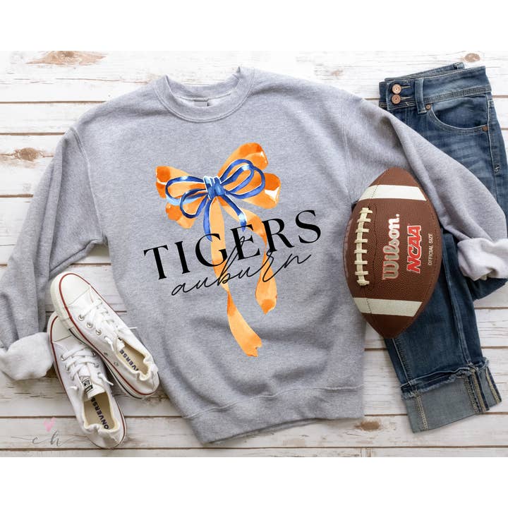 Auburn Bow Sweatshirt for wholesale by Pocketful of Prints
