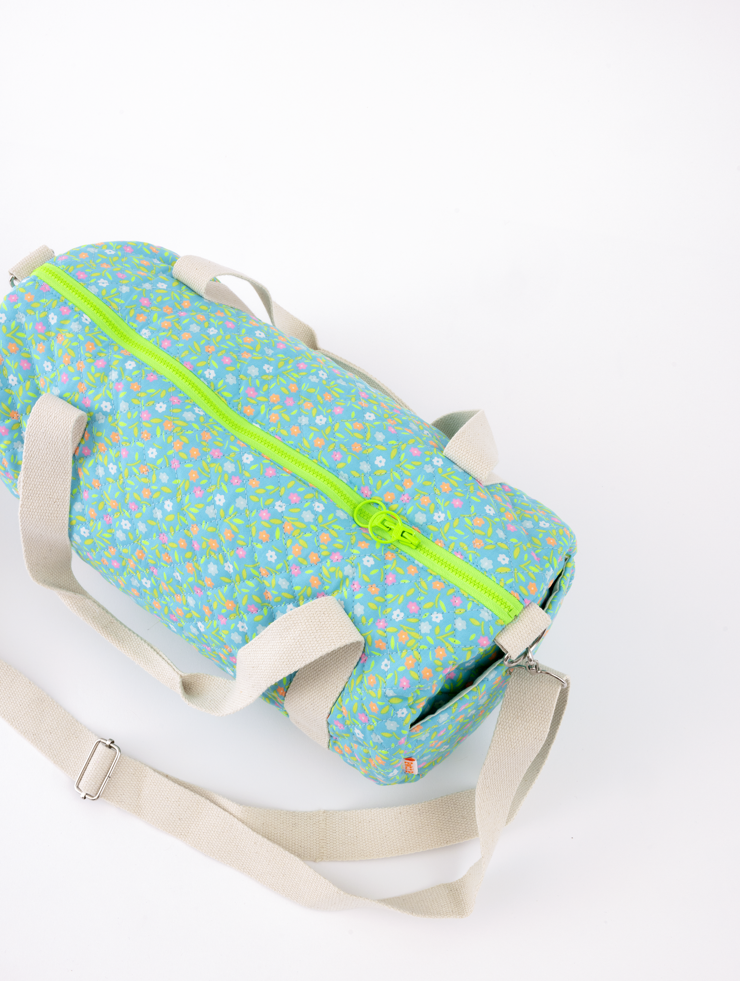 Petit Pan – wholesale Weekender bag – women's – Peace and love azure duffle bag2