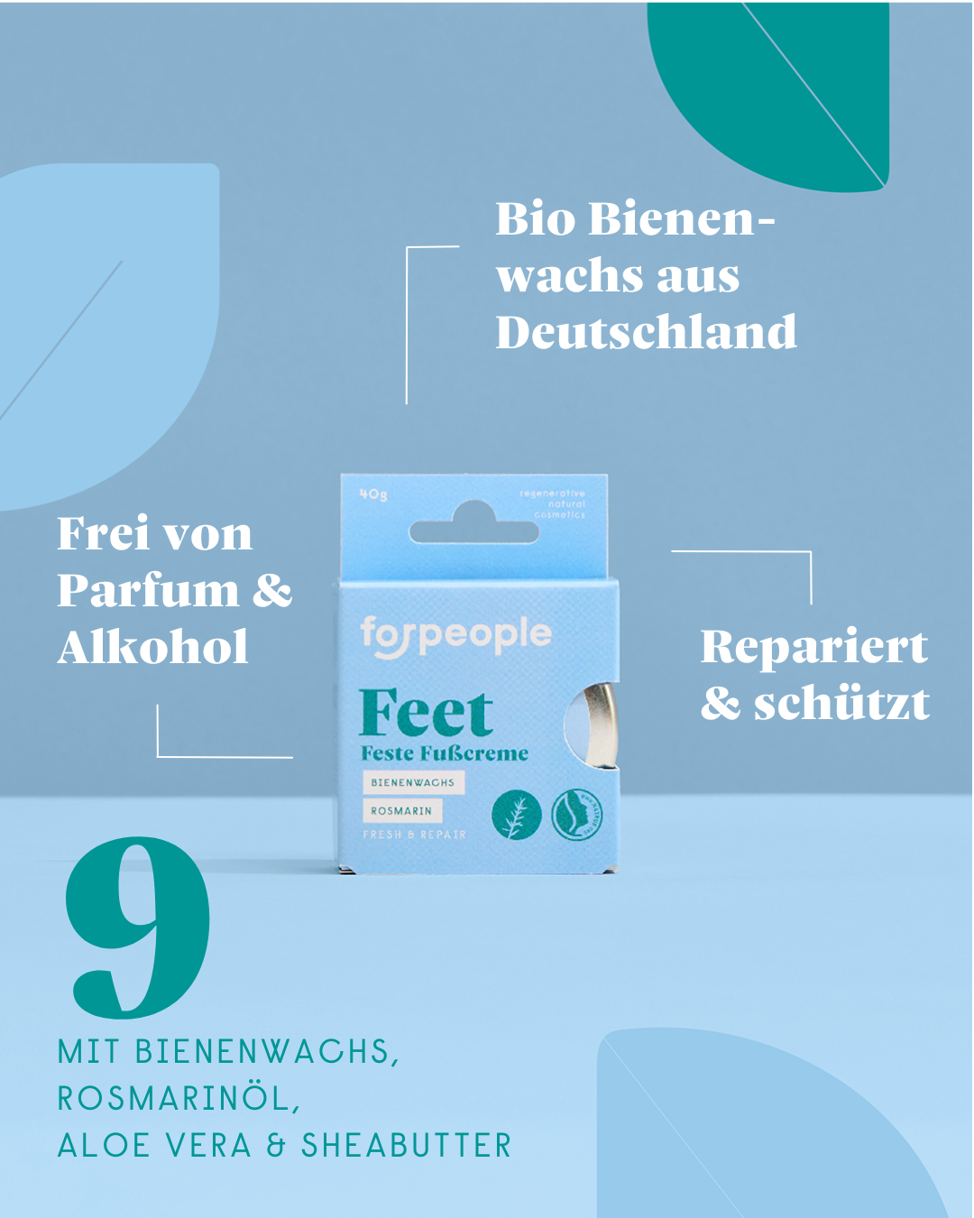forpeople skincare GmbH - Wholesale Foot Cream - Solid Foot Cream - Rosemary & Sage1