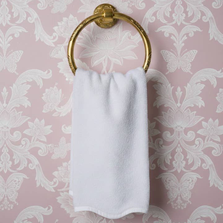 Lotus Linen – wholesale Bath mat – Luxury Scallop Piping Cotton Bath Mat103