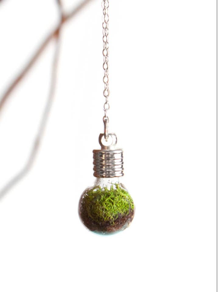 Terrarium Bulb Necklace for wholesale by With Roots