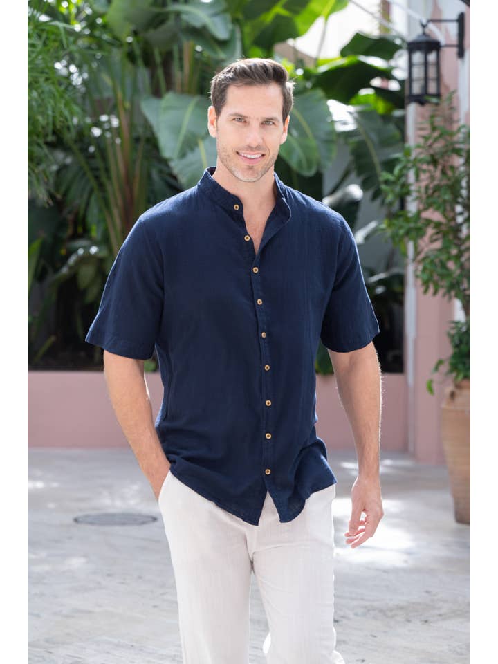 Cotton Natural - Wholesale Buttoned-down shirt – Men's - Rossi Shirt6