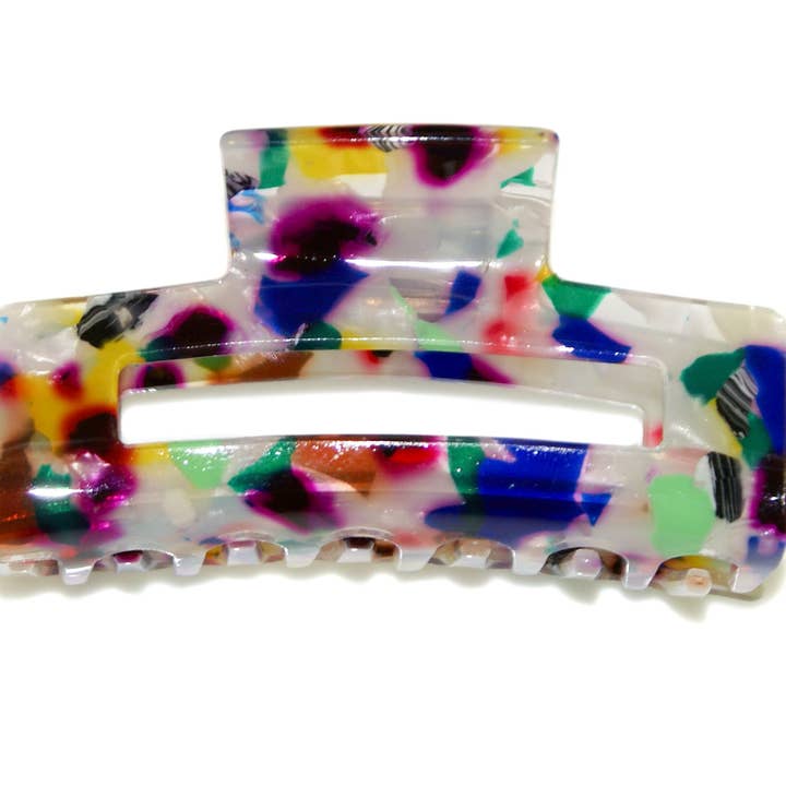 Rechteckige Klaue aus Acetat - HHC412 für den Großhandel von Hepburn & Co.