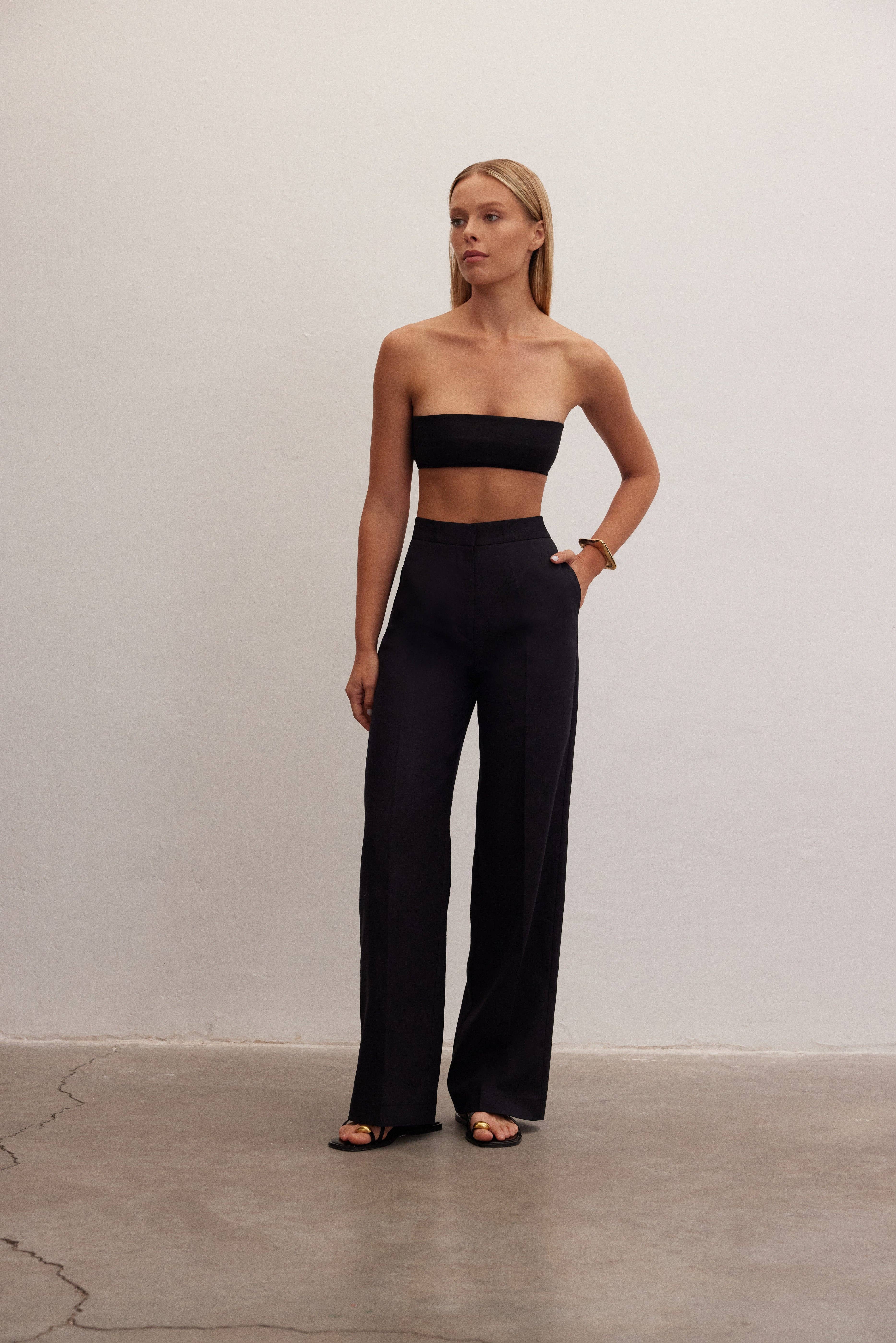 Le Cle – wholesale Pants – Women's – Nyx Pants | High-Waisted Linen Trousers11
