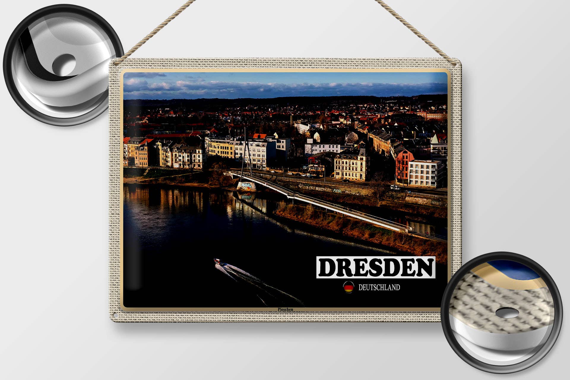 Femer - Wholesale Sign - Dresden Germany Pieschen 40 x 30 cm Tin Sign1