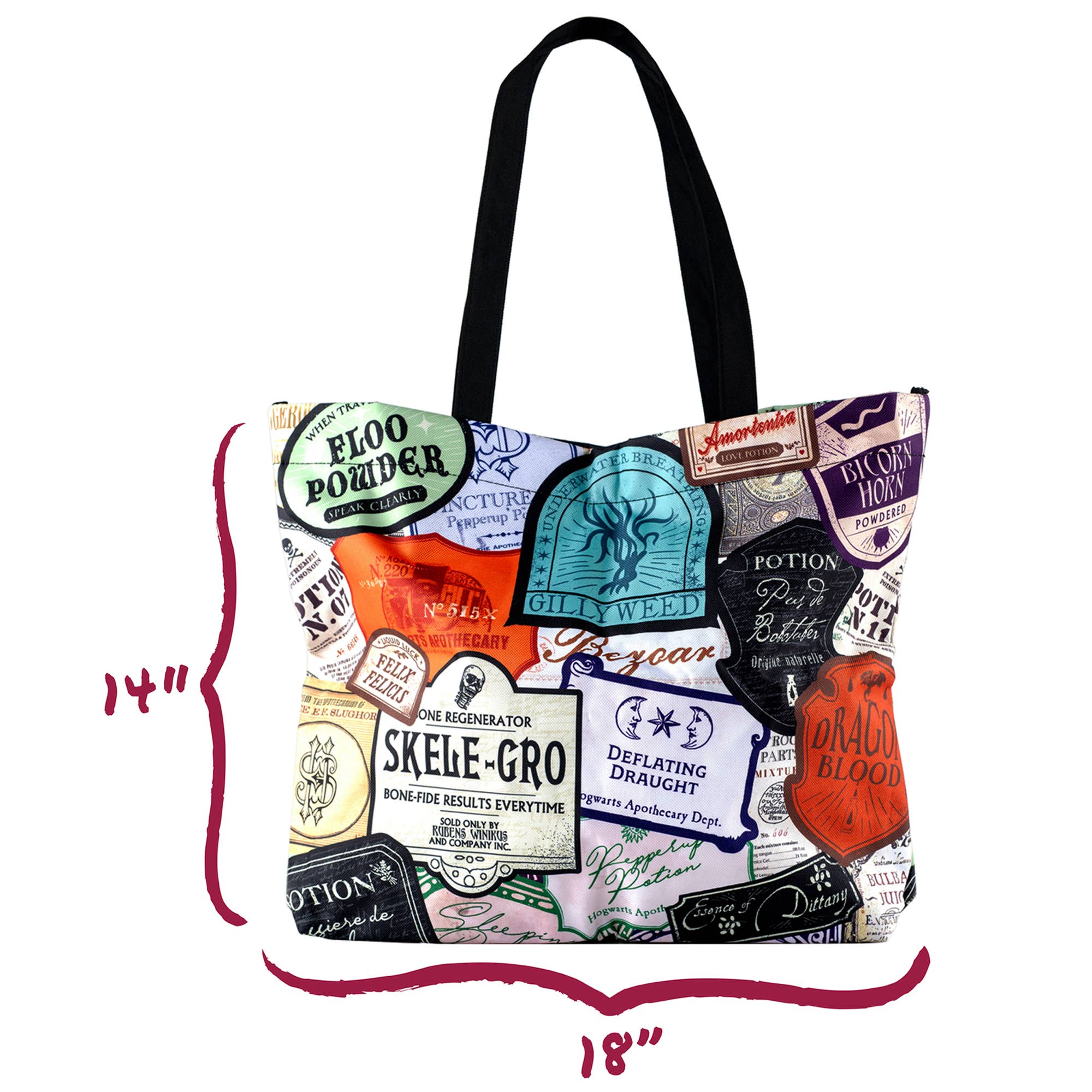 Conquest Journals - Vente Tote bag – femme - Sac fourre-tout étiquettes de potions Harry Potter12