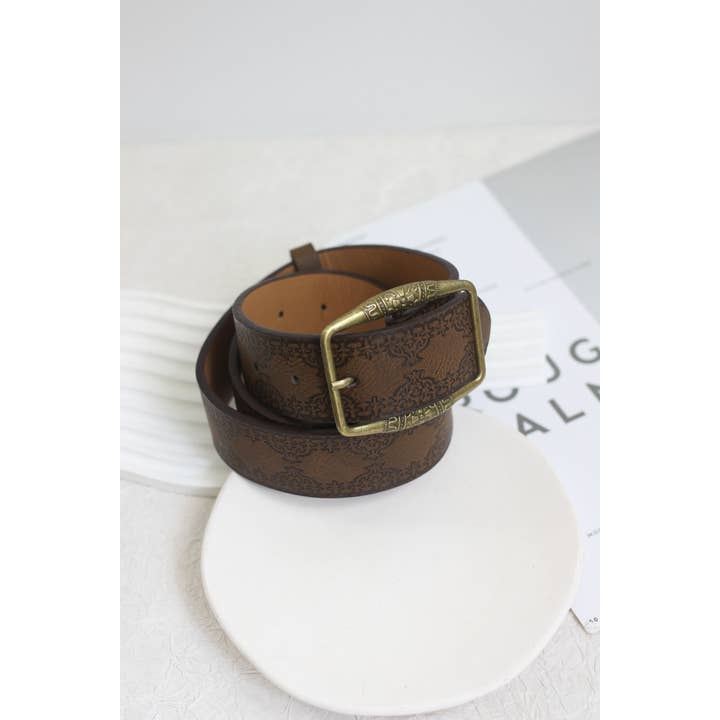 ESLEY - Wholesale Belt - Women's - A2507MJ33922 - Vintage Style PU Leather Belt4