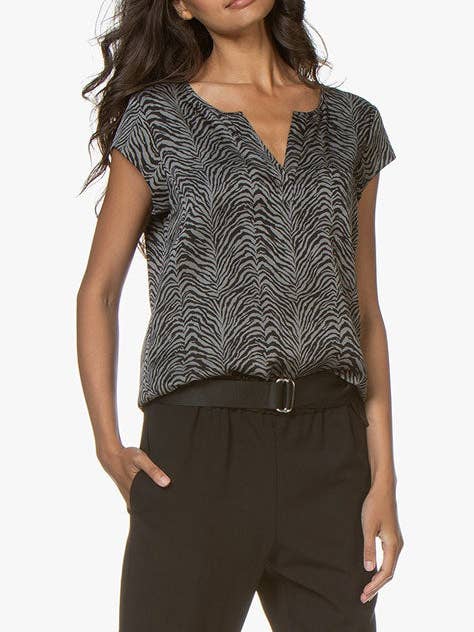 Blouse Zebra de Repeat-cashmere pour la vente par Affaire de Femmes