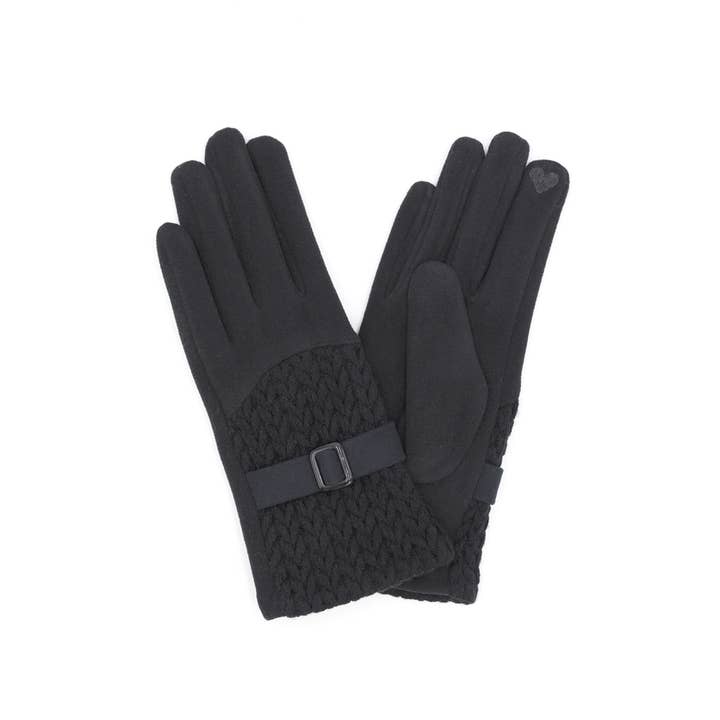 Anarchy Street - Wholesale Gloves - Women's - Braid Belt Detail Smart Touch Gloves1