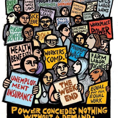 Ricardo Levins Morales Art Studio - Wholesale Stationery/Notecard Set - "Union Yes!" - Set of 12 Labor Movement Notecards3