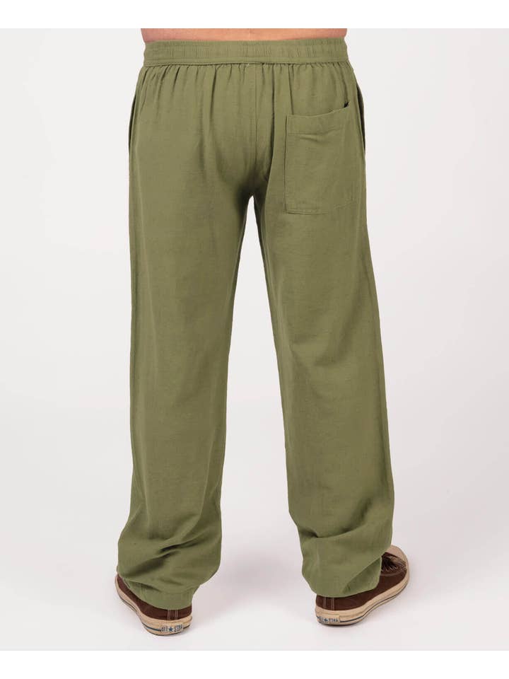 Soul Flower - Wholesale Pants - Men's - Hemp Yoga Pants - Moss5
