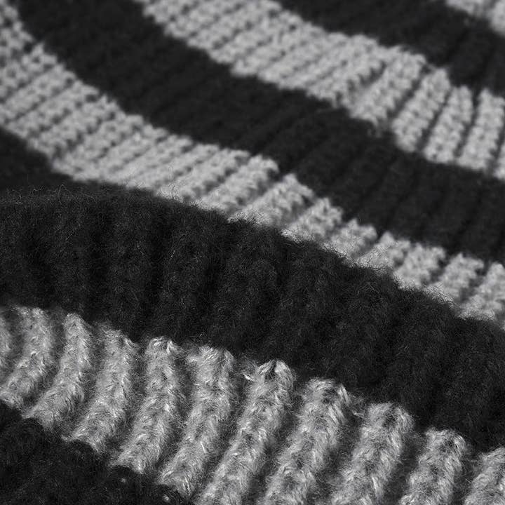 Dipped Shop - Wholesale Beanie - Dames - Trendy Gestreepte Kleurblok Verdikte Muts DP25F6375