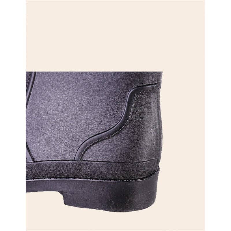 Mirazshoes WholeSale - Wholesale Rain Boots - Women's - Multicolor Solid Color Irregular High Rubber Rain Boots3