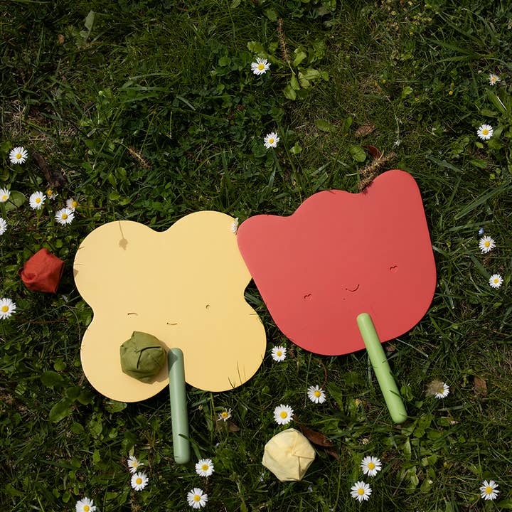 Wooden badminton game "BamBimBom" Flowers for wholesale by Babai