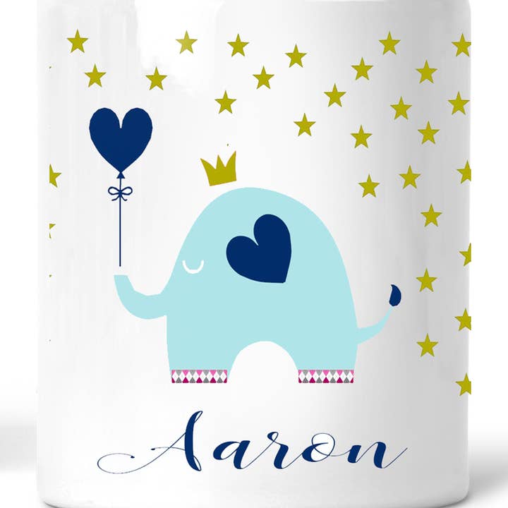 First piggy bank baby children / baby gift gift idea birth personalized with name / money box boy / cash gift baptism baptism gift for wholesale by Zarto GmbH