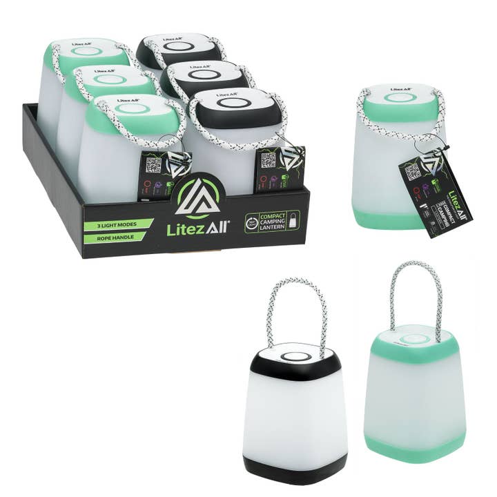 LitezAll Mini Lantern with Rope Handle for wholesale by LitezAll