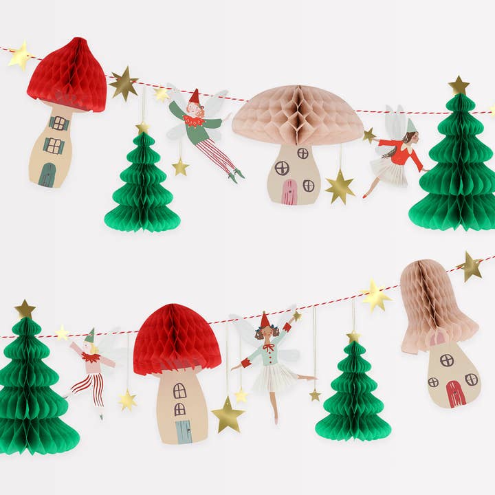 Fairy Honeycomb Woodland Garland for wholesale by Meri Meri
