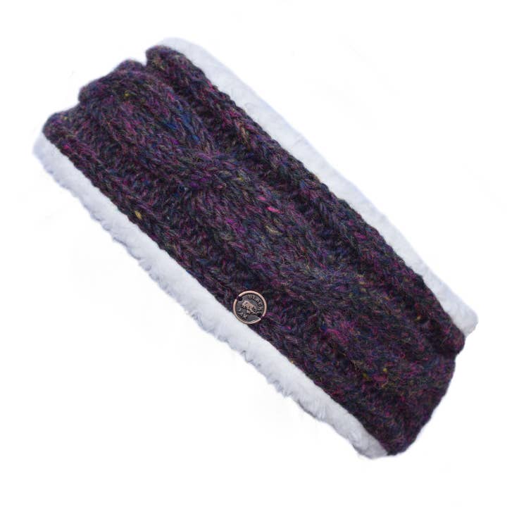 Black Yak Ltd - Wholesale Fashion Headband - Women's - Sherpa Heather Cable Headband - Pure Wool - Knitted5