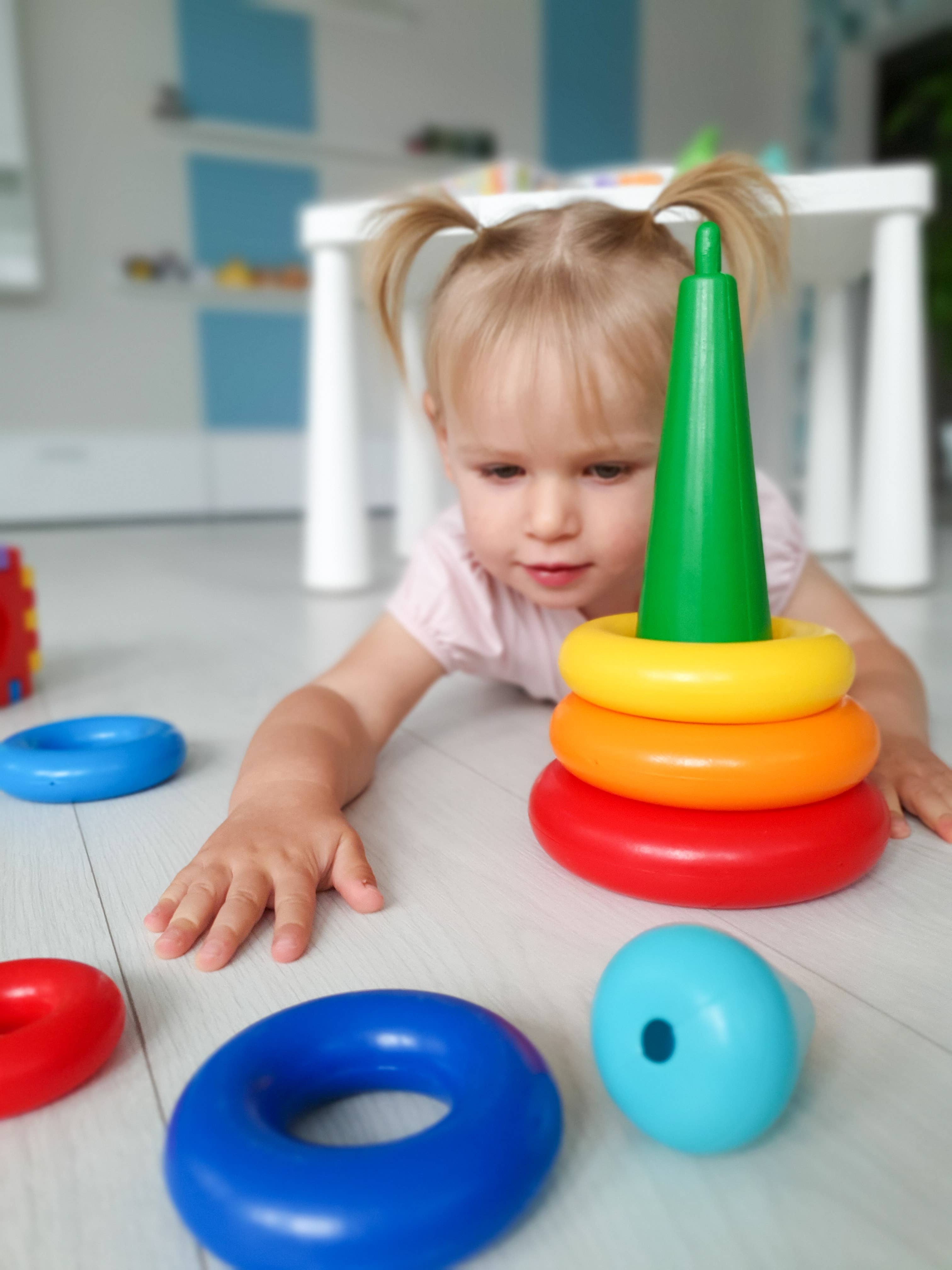 Lotus Pharmacy & Kids Boutique - Wholesale Stacking Rings Game - Baby - Educational toy "Pyramid" LUX in a box, Tigres7