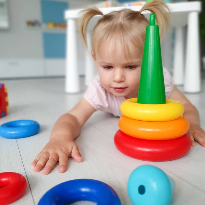 Lotus Pharmacy & Kids Boutique - Wholesale Stacking Rings Game - Baby - Educational toy "Pyramid" LUX in a box, Tigres7