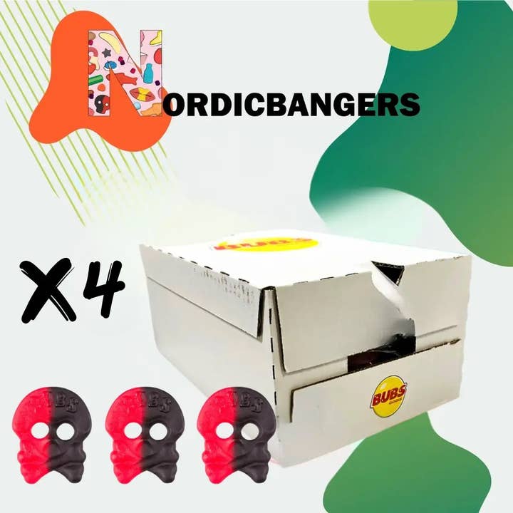 Nordicbangers - Swedish Candy Supply - Wholesale Licorice - Swedish Candy - Bubs Raspberry/Liquorice Skull3