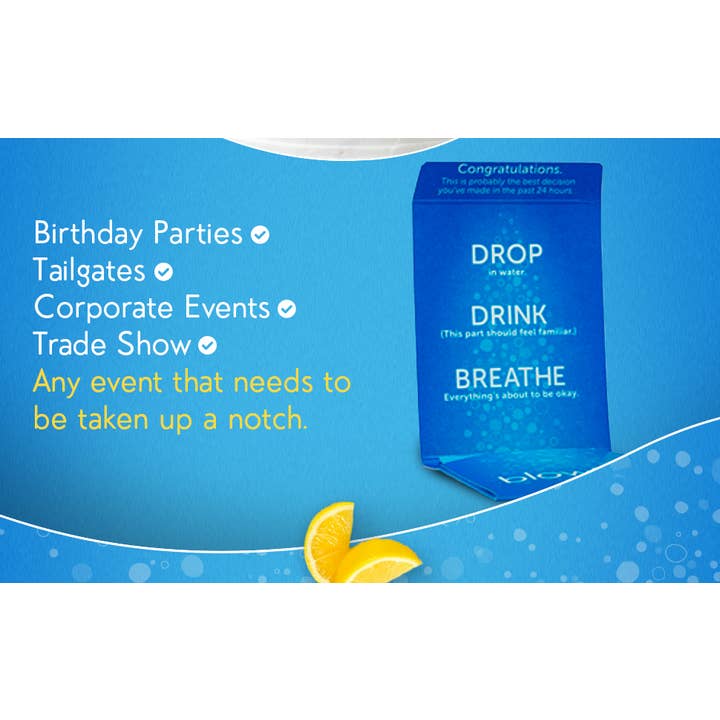 Blowfish for Hangovers - Wholesale Oral Supplement/Vitamin - Blowfish for Hangovers -Party Box, (25 x 2 Tablet Envelopes)