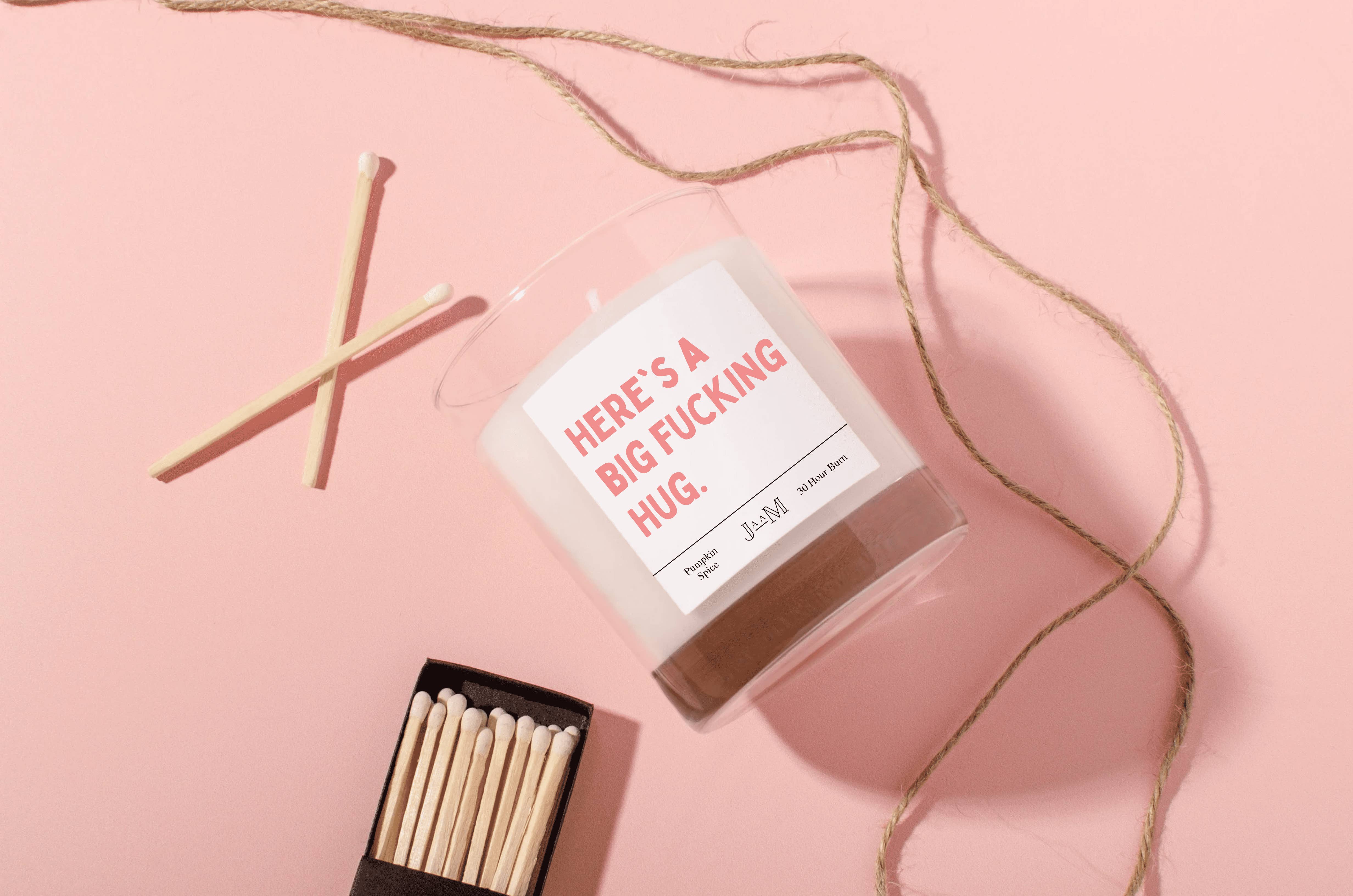 JaaM - Wholesale Jar/Filled Candle - Big Hugs Candle Sending Hugs Gifts For her