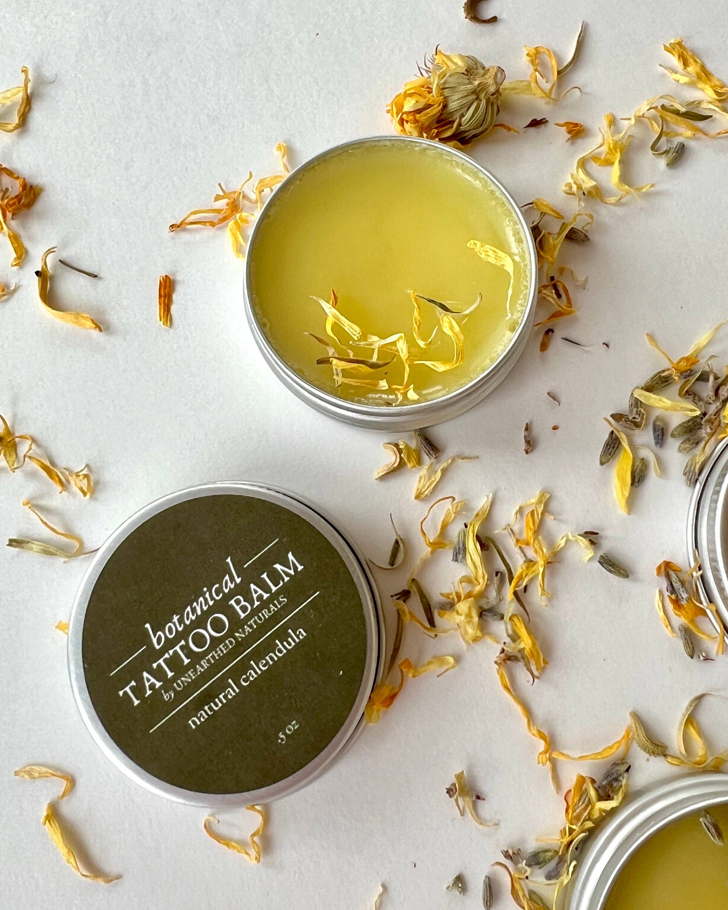 Unearthed Naturals - Wholesale Tattoo Ointment/Care - Botanical Tattoo Balm - Calendula Salve7