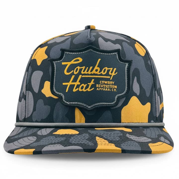 NOLA Black Patch “Cowboy Hat” - Performance Rope Hat for wholesale by Cowboy Revolution Apparel Co.