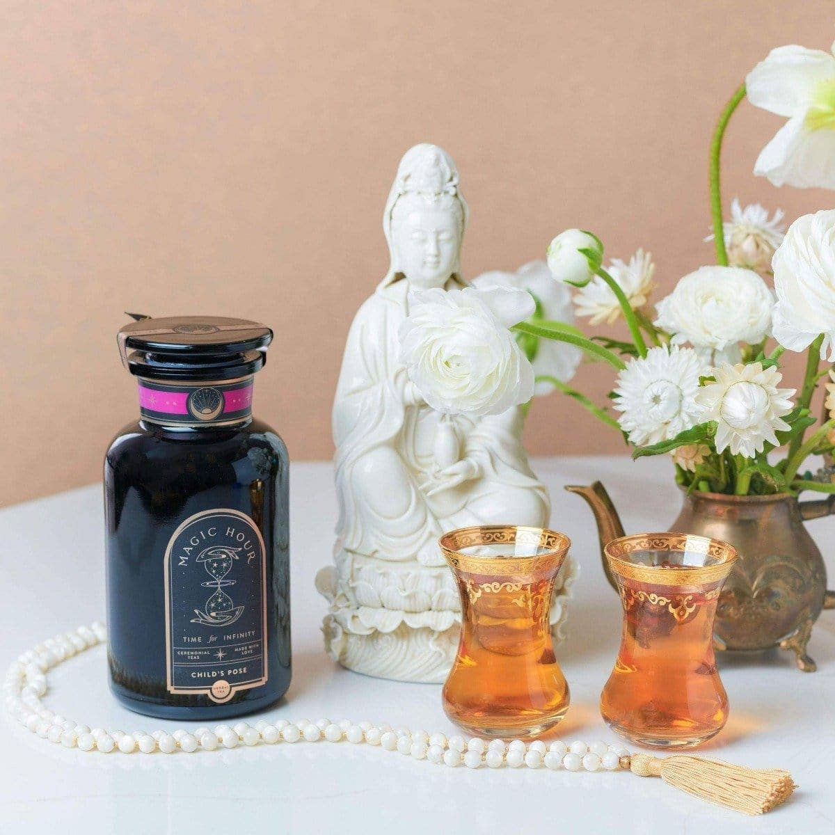 Magic Hour - Vente Thé en vrac - Infusion aux plantes adaptogènes Child's Pose™ pour sommeil et calme réparateur3