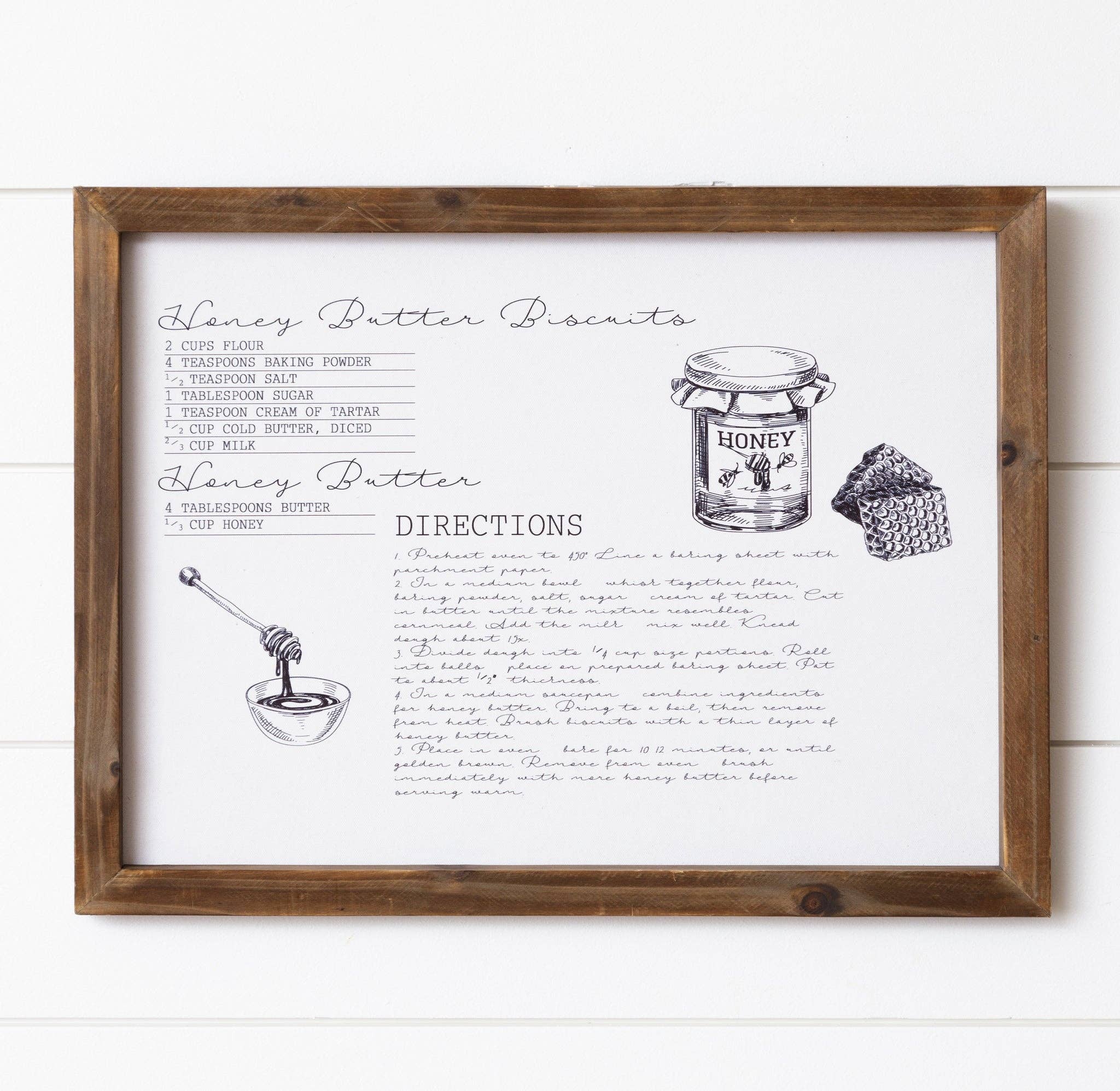 Audrey's Home & Gift - Wholesale Sign - Sign - Honey Butter Biscuits (PC)0