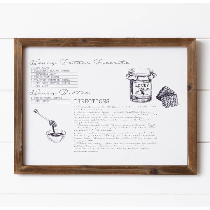 Sign - Honey Butter Biscuits (PC) for wholesale by Audrey's Home & Gift